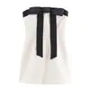 Atacado Fabricante de Roupas Femininas Transfronteiriço 2026 Nova Moda Vestido Tomara-que-caia Color Block Estiloso Decorado com Laço