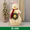 Decoração de Natal Boneco de Neve Luminoso Boneco de Neve de Natal Rena de Natal Shopping Center Instalação de Arte ao Ar Livre Grande Cenário Layout de Ornamento