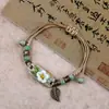 Pulsera de Cerámica Hecha a Mano con Dijes de Flor de Puente Roto Joyería Pequeña Suministro para Puestos Callejeros Pulsera de Moda Tendencia Accesorios para Mujer