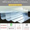 2MM grosso PVC supermercado em forma de L prateleira defletor em forma de T armazém commodity divisória divisória de rack de roupas