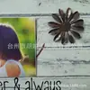 2023 Nuevo Verano Retro Clip para Fotos Flor de Cobre Fondo de Madera Color Madera Diseño Creativo Elegante Tablero Colgante de Ventana de Madera