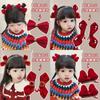 Festivo Rojo Año Nuevo clip para el cabello de niña Princesa cabeza accesorios para el cabello lazo cinta pasador clip para niña festival de mediados de otoño tocado