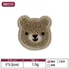 En Stock Múltiples Colores y Especificaciones Oso Bordado Clásico Parche de Oso Bordado para Toalla Accesorios para Ropa Infantil Parche