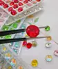 Super Brillante Corte Milenio Rosa 8mm Diez Caras Rosa Punto para Uñas Base Puntiaguda Pedrería para Uñas Ultra Brillante Cristales K9 Pedrería para Uñas Decoraciones para Uñas