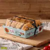 Lonchera rectangular transparente papel plástico caja postre carne desmenuzada Beckham caja de embalaje pastel rollo de huevo caja de embalaje