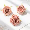 Decoración de Pastel de Rosa Simulada Enchufe Día de San Valentín Chino Fiesta de Cumpleaños de Diosa Mesa de Postres Decoración Hermosa