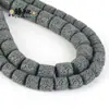 Cuentas de Pincel Ovaladas Cilíndricas de Piedra Volcánica Coloridas para Collar Pulsera DIY Accesorios de Joyería de Aromaterapia Venta Directa de Fábrica DIY