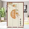 Divisória de Tela Dobrável Estilo Chinês para Sala de Estar, Escritório, Quarto, Hall de Entrada, Divisória de Frente para Porta, com o Caractere '' para Uso Doméstico