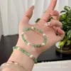 Collar de Cuentas de Aventurina para Mujer, Lujo Ligero, Pulsera de Cuentas de Ábaco de Gama Alta, Joyería de Nicho, Popular en Joyerías Doradas, Artículo Promocional