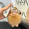 Boneca com Óculos, Chaveiro de Carro, Olhos Grandes, Pingente de Bebê Fofo Dormindo, Boneca de Pelúcia, Ornamento de Presente para Mochila para Mulheres