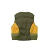 Chaleco de plumón para hombre North Boundary 2025 Invierno Nuevo Exterior Chaleco de plumón para hombre Marca de moda Diseño Patchwork Chaqueta Cálida