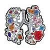 Broche de Expresión de Doctor Serie Animales de Dibujos Animados Insignia Médica Patrón de Calavera Pines Broche de Doctor Animal Transfronterizo
