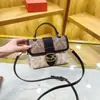 Bolsa Baú Estampa Retro Daishali Ren Feminina 2026 Novo Estilo Luxo Leve Alta Textura Versátil Bolsa de Mão ins