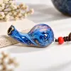 Pingente de apito de caracol de desenho animado fofo colar de apito de cerâmica corda ajustável suprimento de comércio exterior Jingdezhen atacado
