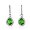 Brincos pendentes da nova moda de Han Feng, brincos de zircônia micro-cravejada, temperamento feminino, tremores ao vivo com mercadorias, atacado