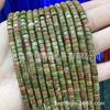 Pedra natural spacer flor verde spacer contas cilíndricas contas de ábaco contas soltas frisado produtos semi-acabados atacado diy jóias acessórios