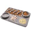 Producto Patentado Spot Pet Almohadilla de Silicona para Lamer Ventosa Perro Almohadilla Dividida Comedero Multifuncional de Comida Lenta