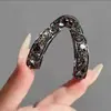 Pinza para Cabello de Media Cola Alta, Pinza Pequeña de Garra en Forma de V con Pedrería para Mujer, Accesorio para el Cabello de Pinza para Cola de Caballo