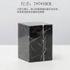 Decoración geométrica nórdica moderna cuadrada irregular de mármol suave rectangular cruzada cilíndrica jarrón decoración del hogar