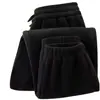 Calça Casual Esportiva Masculina Grossa com Forro de Lã para Outono/Inverno, Nova, Peso Pesado, Sherpa dos Dois Lados, Corte Solto, com Punhos