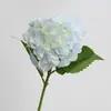 Filme de Flor Artificial Hortênsia Toque Hidratante Casamento Flor Falsa Decoração de Casa Hortênsia de Toque de Alta Qualidade Hortênsia de Galho Longo
