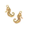 14 * 22 mm animal marino caballito de mar DIY collar pulsera pendientes colgante aleación accesorios de joyería colgante venta al por mayor