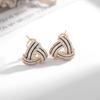 Estilo Coreano Nova Argola de Prata S925 Vintage Simples Triângulo com Gotejamento de Diamante Brilhante Brincos Femininos Elegantes Brincos da Moda Elegantes
