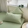 2026 Nuevo Modelo Algodón Puro Grado A Algodón Lavado Encriptado Funda de Almohada Pieza Única - Oso Feliz