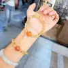 Pulseira Cristal de Citrino de Alta Qualidade Nove-Caudas para Mulheres Design de Nicho para Atrair Riqueza e Transferir Pulseira Raposa Fengjiu