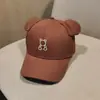 Gorro de Bebé Primavera y Otoño Orejas de Oso Moda Gorra de Béisbol para Niños Gorra para Niñas Gorra con Visera Solar Infantil Moderna