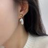 Aretes Coreanos de Lazo con Perlas de Nuevo Estilo para Mujer Aretes de Temperamento de Diseño Nicho Moda Aretes Versátiles Venta al por Mayor Tendencia