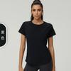 Amazon plus size Cool Sports de secagem rápida Loose Sports Top de manga curta Blusa de corrida feminina para fitness Camiseta de ioga