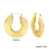 Pendientes Clásicos Europeos y Americanos en Forma de C Transfronterizos, Pendientes Metálicos Creativos de Estilo Fresco de Moda Personalizados, Pendientes de Acero Inoxidable para Mujer