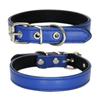 Amazon Explosions Collar para Mascota Luz de Color Simple Anillo de Cuello para Perro Patrón PU Negro Collar para Gato para Mascota