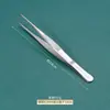 Pinzas de Acero Inoxidable 304 Anti-Yodóforo Pinzas Médicas en Forma de Pistola para Vendajes Arte del Té Herramientas para Jardinería Acuática Pinzas Espesadas 403