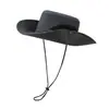 Sombrero de Cubo de Secado Rápido para Hombre Repelente al Agua Transpirable Gorra de Senderismo Sombrero de Sol de Ala Ancha Sombrero de Protección Solar para Exteriores Logo Personalizado Venta al por Mayor