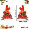Nuevo Sombrero de Navidad para Mascotas Clip de Gorro de Navidad de Reno Gato y Perro Lindos Decoraciones para Fiesta de Navidad