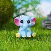 Nuevo Elefante Morado Micro Paisaje Jardinería DIY Decoración de Paisajismo con Adornos de Animales Pequeños de Resina de Elefante Lindo