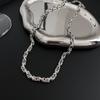 Corrente Imperador de Aço Titânio para Homens, Corrente Minimalista Retro Trendy Hip-Hop, Corrente Versátil Exquisita Estilo Europeu e Americano para Casais