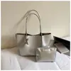 Bolso Tote Tejido con Diseño Minimalista Transfronterizo para Mujer, Nuevo Bolso de Hombro Casual de Gran Capacidad para Viajar, Bolso de Axila para Madre e Hija