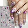 20,24 millones de pegatinas para decoración de uñas con diseño de dibujos animados de fantasmas, calabazas y brujas, elementos de Halloween, adhesivos para la parte trasera de las uñas.