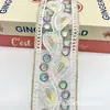 Nuevo Producto Encaje de Estilo Étnico de 7 cm de Ancho Accesorios DIY Lente Colorida Lentejuela Bordado Encaje Accesorios para Ropa