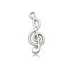 Zhongcheng DIY Accesorios para Joyería de Aleación 1 Colgante Nota Musical Pendientes Pulsera Joyería Hecha a Mano Material para Collar Colgante