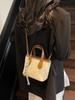 Exterior Sencillo Popular Popular Estilo Coreano Sentido de Alta Gama Moda Bolso de Cubo de Mano Elegante para Viajeras Bolso Bandolera de Ocio para Damas