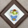 Mini Ramo de Tejido de Lana Hecho a Mano Colgante de Flor de Mano Muñeca de Algodón Crochetada Accesorios DIY Material para Llavero