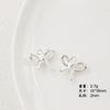 [blanco k plata brillante] aleación arco nuevo nicho DIY colgante joyería para la oreja collar pulsera material con cuentas