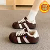 Sapatos Femininos 2025 Inverno Novo Estilo Veludo Leve Tênis Esportivo Forrest Gump Feminino Retro Aumento Sapatos Plataforma de Solado Grosso Bk862-1