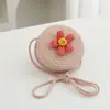 Bolsa Pequena Fofa de Verão Infantil Nova para Mulheres Celebrante Online Moda Porta-Moedas Bolsa de Palha Viagem de Bebê Transversal Tendência
