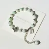 Pulsera de Cerámica Jingdezhen Nueva Pulsera de Cerámica Estilo Chino Joyería Hecha a Mano Cuerda Estilo Tíbet Puesto de Pulseras Jingdezhen