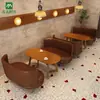 Tienda de Postres Estilo Vintage, Mesas y Sillas para Tienda de Té de Leche, Tienda de Panadería, Barra Estilo Americano, Sofá, Cafetería, Juego de Mesa y Sillas para Ocio